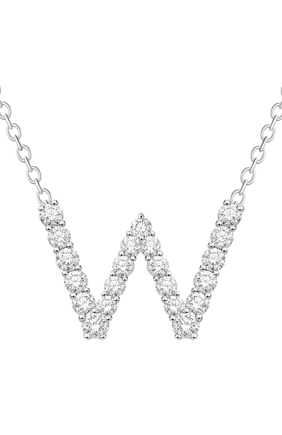 Кулон MERCURY бесцветного цвета по цене 455000 руб., арт. MP/LETTER/WG/W , фото 2 Кулон MERCURY, арт. MP/LETTER/WG/W , фото 2