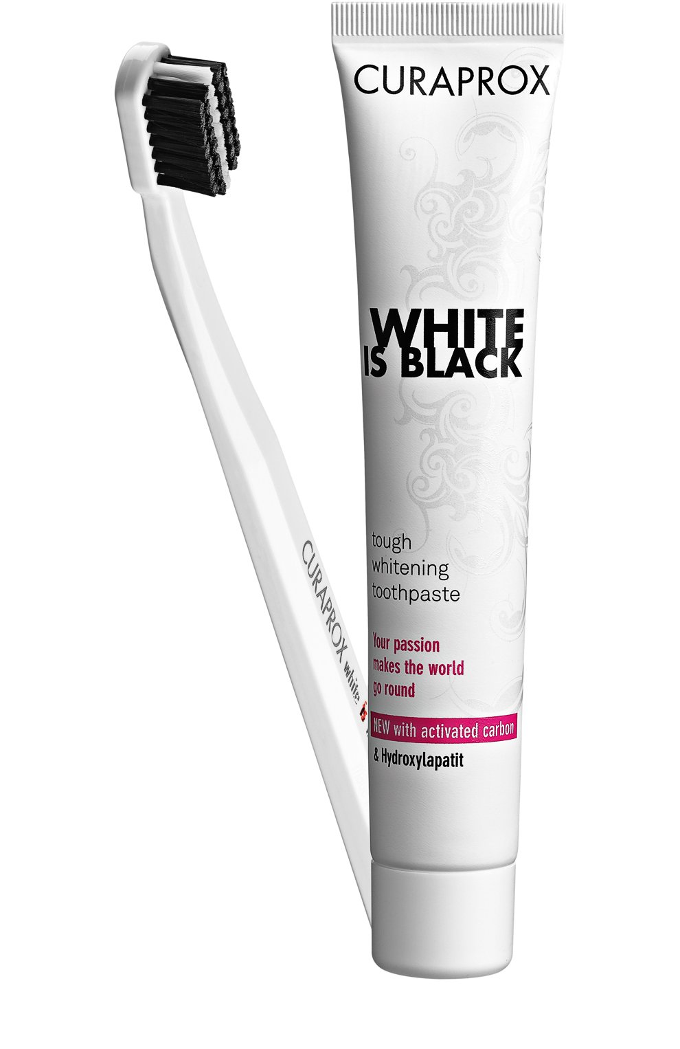 Набор white is black: зубная паста + зубная щетка (90ml) CURAPROX, арт. 7612412423693, фото 1