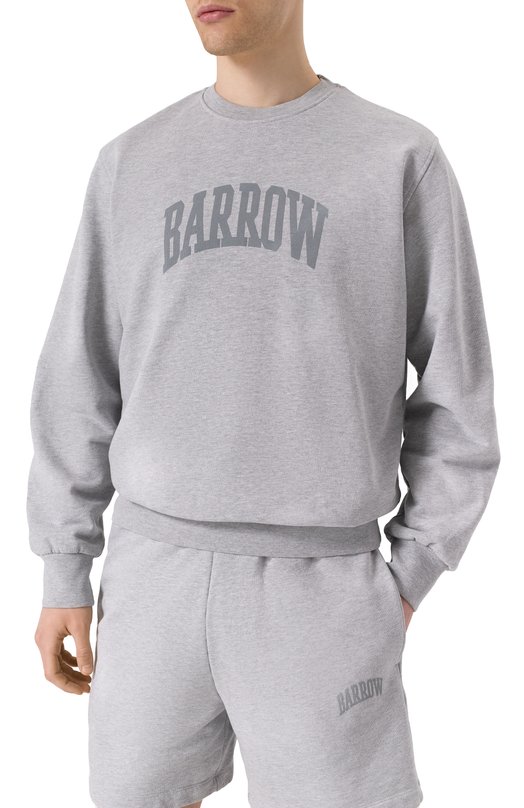 Хлопковый свитшот Barrow S5BWMASW044 Серый  S5BWMASW044 Фото 3