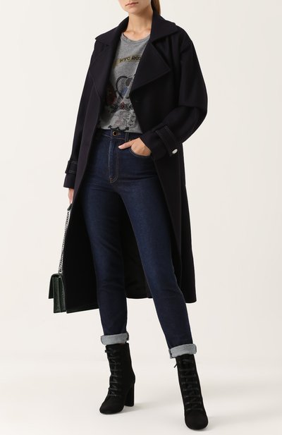 Джинсы прямого кроя с контрастной прострочкой KHAITE, арт. 1000-016/W901, фото 2