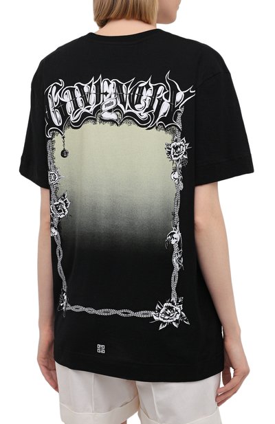 Хлопковая футболка GIVENCHY, арт. BW707Z3Z5S, фото 4