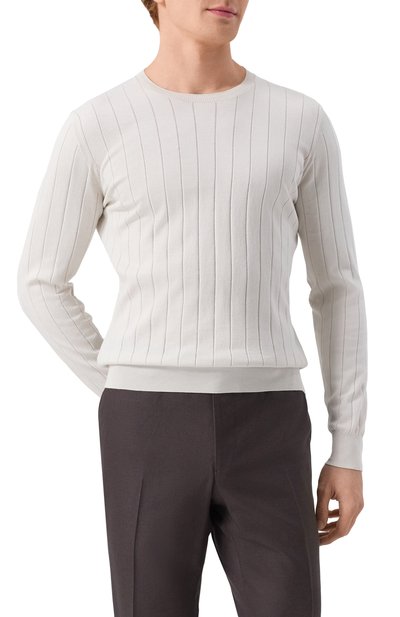 Хлопковый джемпер CORNELIANI, арт. 25M513-2525153, фото 3