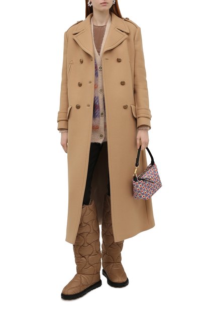 Шерстяное пальто MIU MIU бежевого цвета по цене 350000 руб., арт. MS1867-1ZUQ-F0040, фото 2 Шерстяное пальто MIU MIU, арт. MS1867-1ZUQ-F0040, фото 2