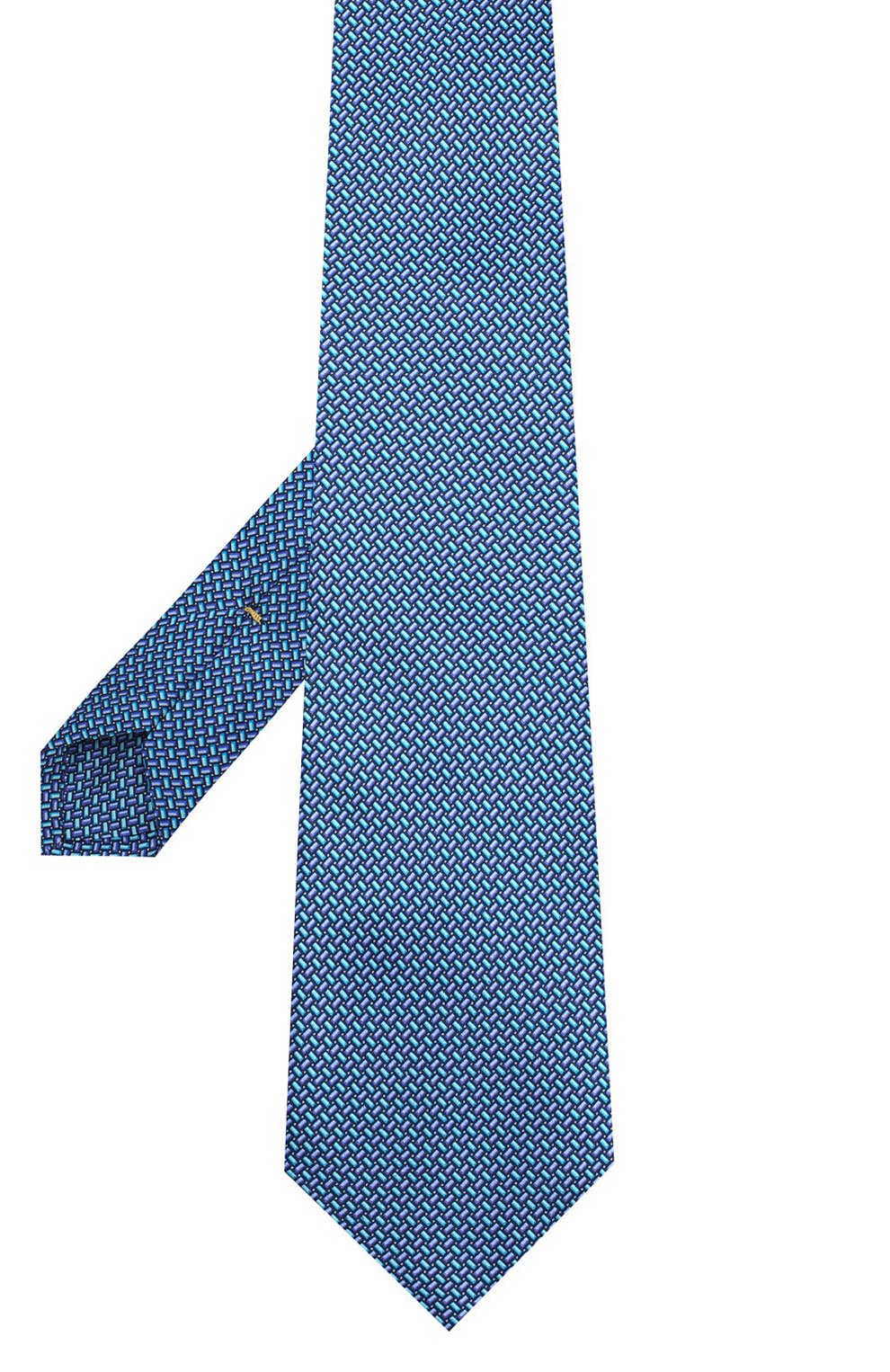 Шелковый галстук CANALI синего цвета по цене 10950 руб., арт. 18/HS02117, фото 2 Шелковый галстук CANALI, арт. 18/HS02117, фото 2