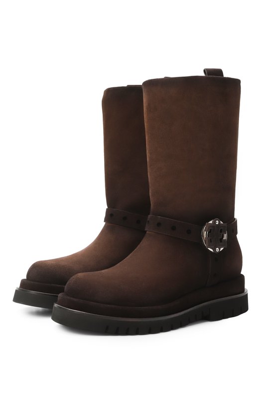 Замшевые сапоги Fabi FD9105/VEL0UR Коричневый FD9105/VEL0UR