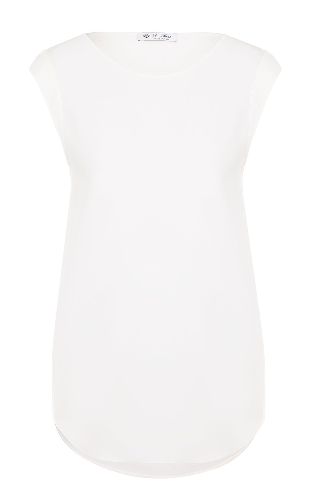 Однотонный шелковый топ свободного кроя LORO PIANA, арт. FAG3313, фото 1