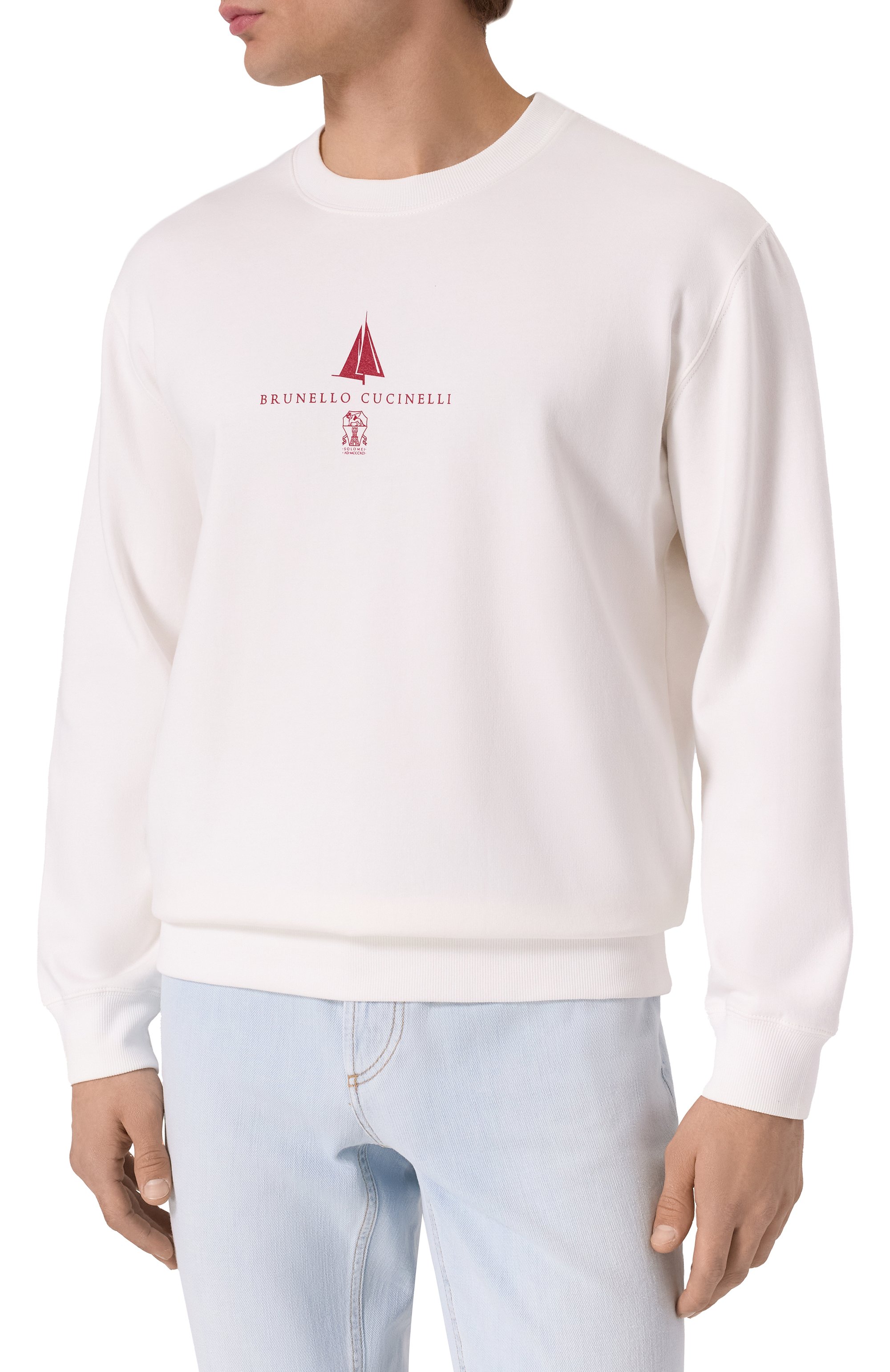 Хлопковый свитшот BRUNELLO CUCINELLI, арт. MP8639077G, фото 3