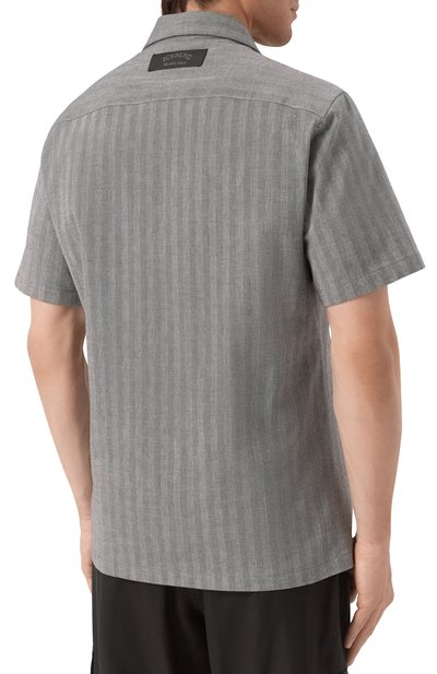 Рубашка из хлопка и льна ICEBERG, арт. G080/0140, фото 4