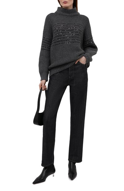 Свитер из шерсти и кашемира BRUNELLO CUCINELLI темно-серого цвета по цене 207000 руб., арт. M6D365904, фото 2 Свитер из шерсти и кашемира BRUNELLO CUCINELLI, арт. M6D365904, фото 2