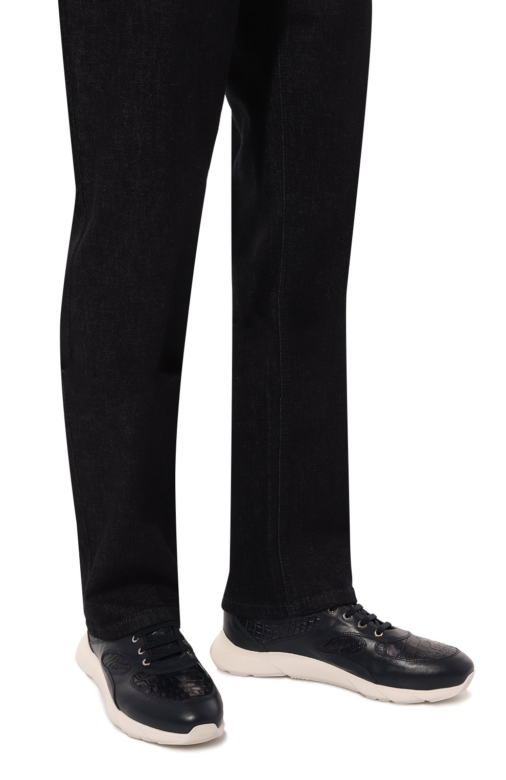 Кроссовки marte с отделкой из кожи аллигатора ARTIOLI, арт. 0S544/CALF/ALLIGAT/FABRIC EXA MARTE, фото 3