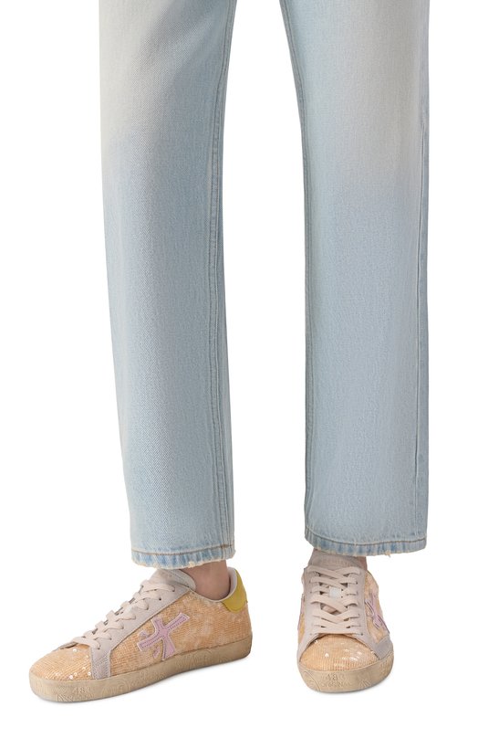 Комбинированные кеды Steven-D Premiata STEVEND/VAR 8254 Жёлтый  STEVEND/VAR 8254 Фото 2