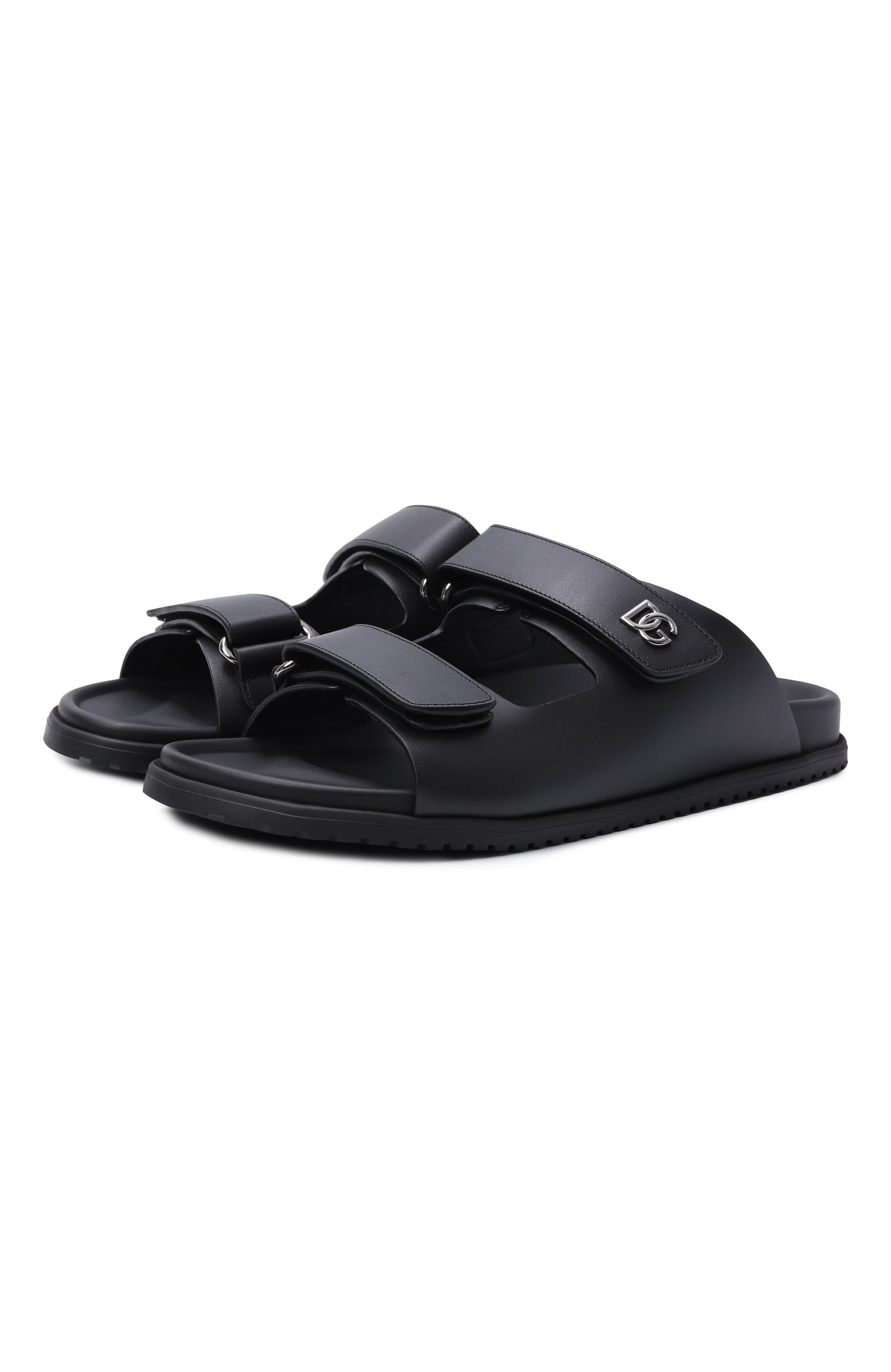 Кожаные шлепанцы dg casual DOLCE & GABBANA, арт. A80522/A9Q67, фото 1