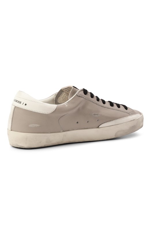 Кожаные кеды Super Star Golden Goose Deluxe Brand GMF00101.F007579 Серый  GMF00101.F007579 Фото 5