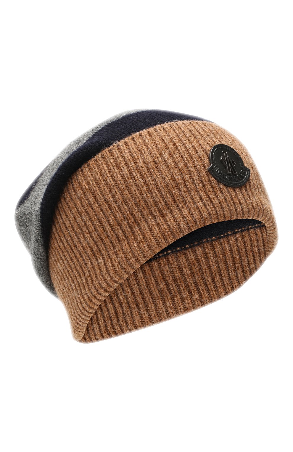 Шерстяная шапка MONCLER коричневого цвета по цене 15600 руб., арт. E2-091-99282-00-A9225, фото 1 Шерстяная шапка MONCLER, арт. E2-091-99282-00-A9225, фото 1