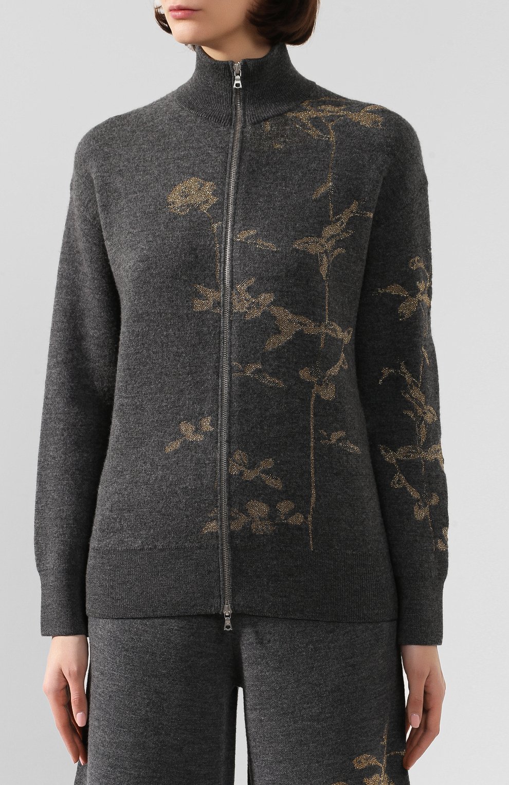 Шерстяной кардиган DRIES VAN NOTEN серого цвета по цене 57900 руб., арт. 192-11215-8726, фото 3 Шерстяной кардиган DRIES VAN NOTEN, арт. 192-11215-8726, фото 3