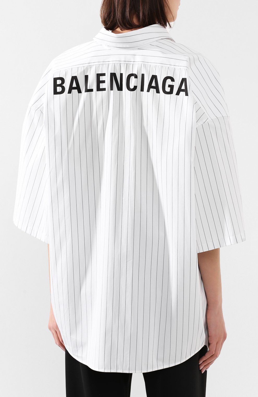 Хлопковая рубашка BALENCIAGA, арт. 622051/TIM35, фото 4