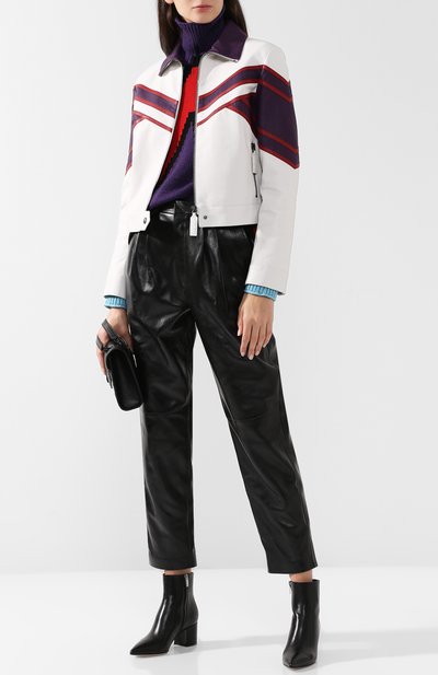 Кожаная куртка с контрастной отделкой и воротником-стойкой BOTTEGA VENETA, арт. 513821/VELY0, фото 2