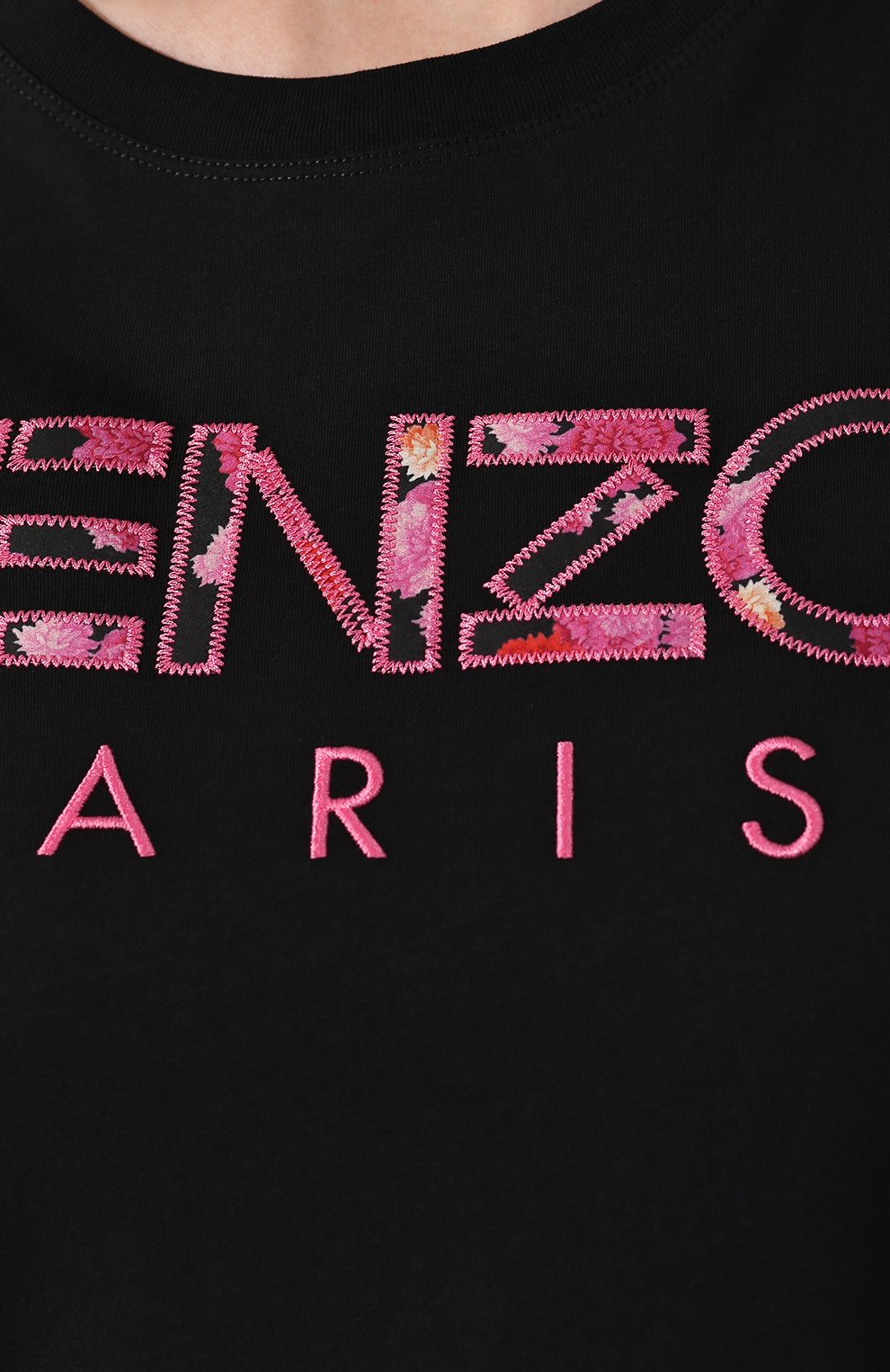 Хлопковая футболка KENZO черного цвета по цене 12100 руб., арт. F962TS701990, фото 5 Хлопковая футболка KENZO, арт. F962TS701990, фото 5