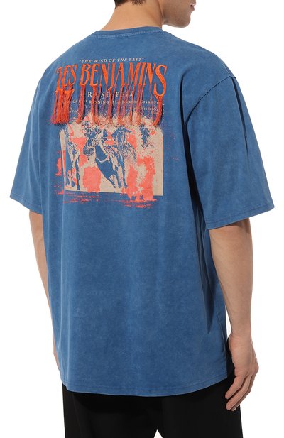 Хлопковая футболка LES BENJAMINS, арт. LB23SSH0EMU0T-005, фото 4