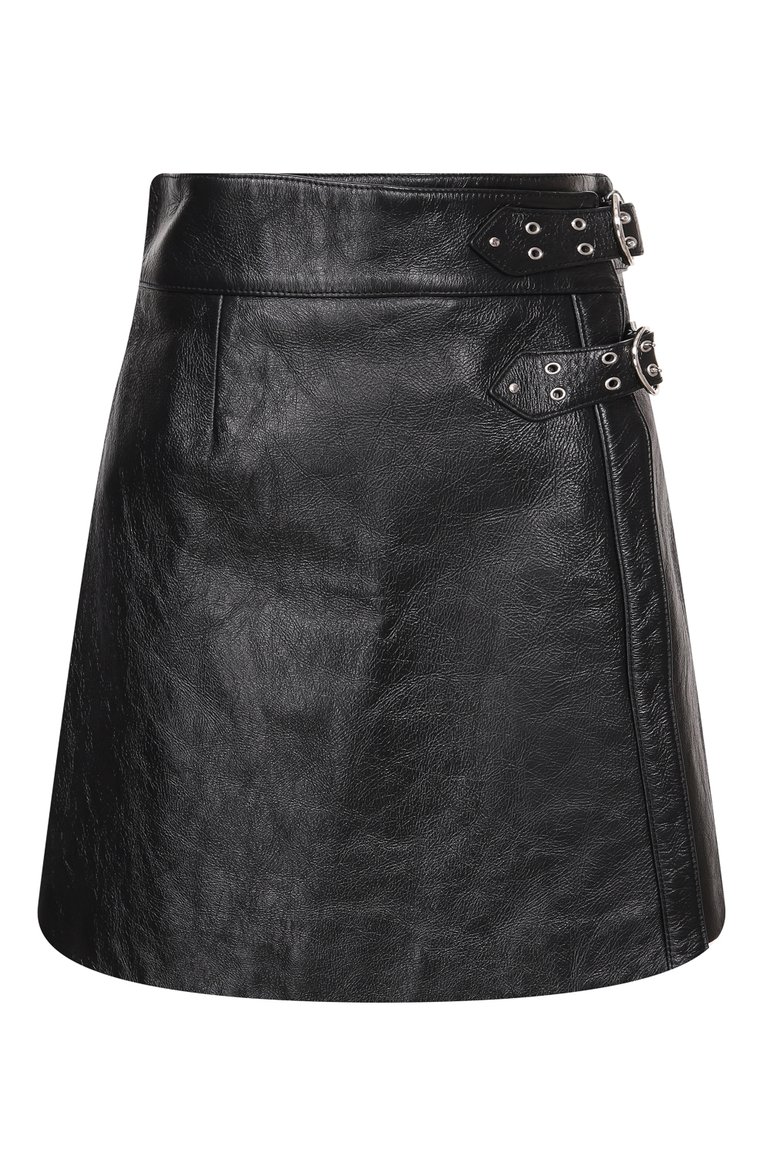 Кожаная юбка MIU MIU, арт. MPD592-1SNT-F0002, фото 1