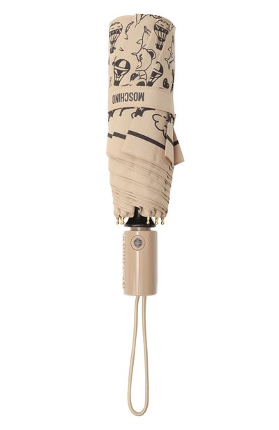 Складной зонт MOSCHINO бежевого цвета по цене 11800 руб., арт. 8984-0PENCL0SED, фото 4 Складной зонт MOSCHINO, арт. 8984-0PENCL0SED, фото 4