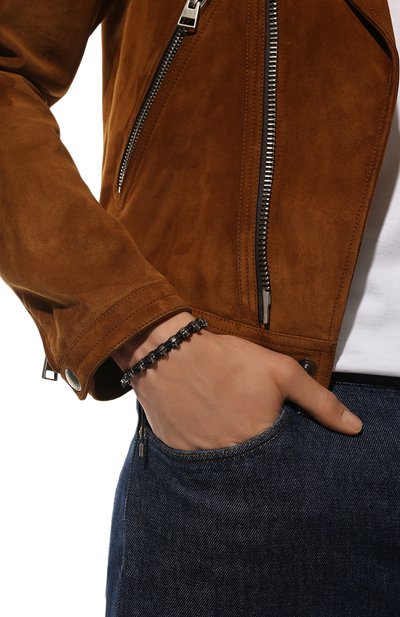 Браслет ALEXANDER MCQUEEN черного цвета по цене 36400 руб., арт. 554660/J16KY, фото 2 Браслет ALEXANDER MCQUEEN, арт. 554660/J16KY, фото 2