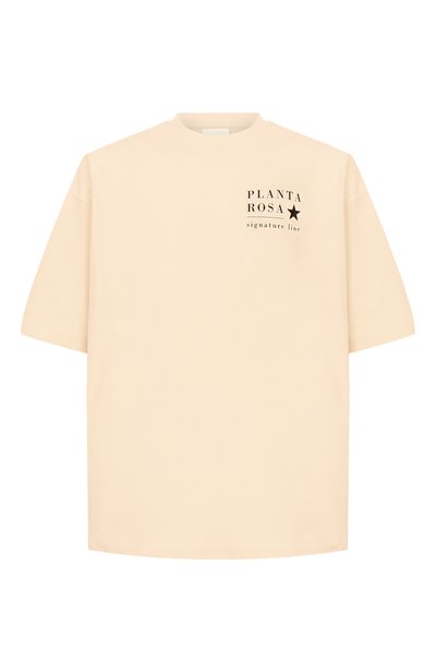 Женская хлопковая футболка PLANTA ROSA, арт. PR/T01/STAR-SIGNATURE/250VELVET