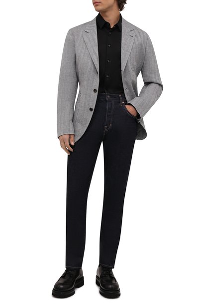 Хлопковая рубашка GIORGIO ARMANI, арт. 8WGCCZ97/JZ070, фото 2