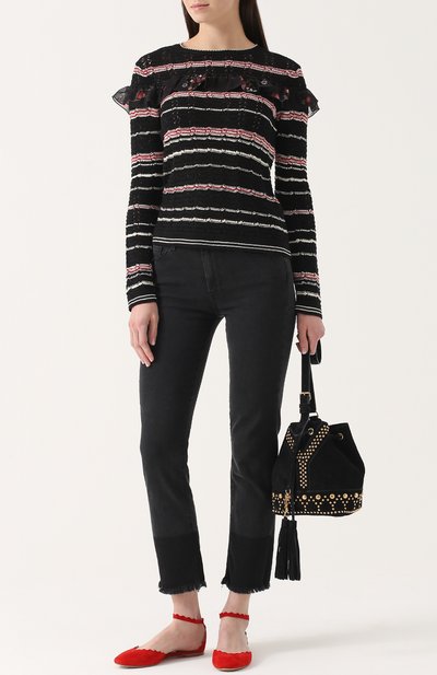 Замшевые балетки lauren с ремешком на щиколотке CHLOÉ, арт. CH27001/E01, фото 2