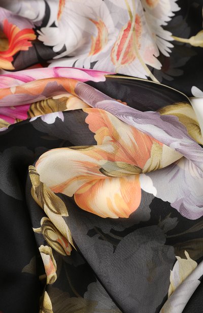 Шелковый платок с цветочным принтом EMILIO CONTE, арт. K01414 SF081, фото 2