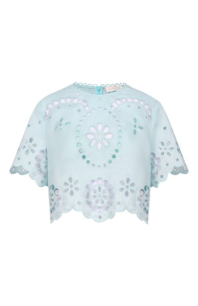 Женский льняной топ ZIMMERMANN,  арт. 6196TRS261