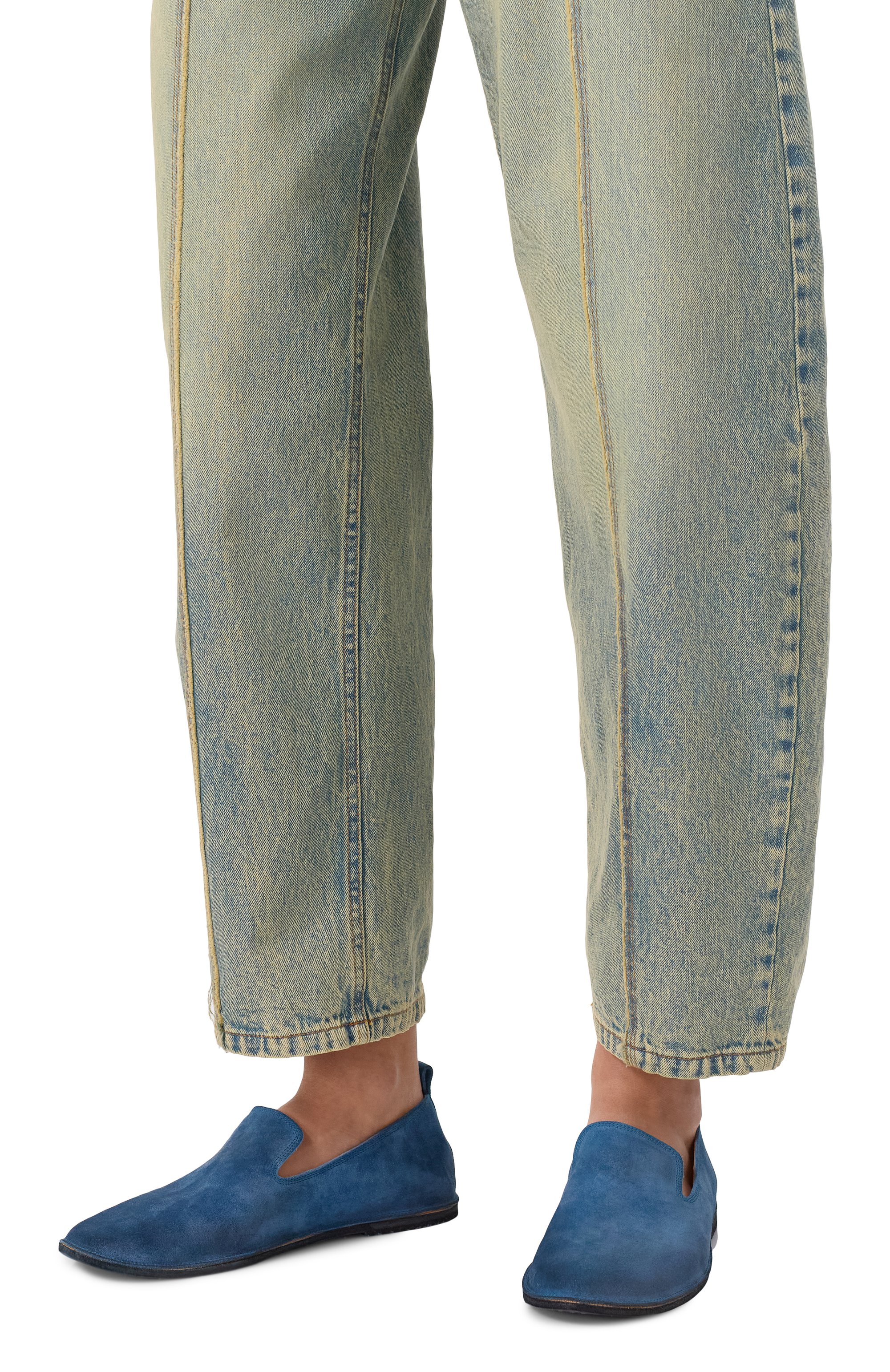 Замшевые слиперы strasacco MARSELL синего цвета по цене 69950 руб., арт. MW4285/P024, фото 3 Замшевые слиперы strasacco MARSELL, арт. MW4285/P024, фото 3