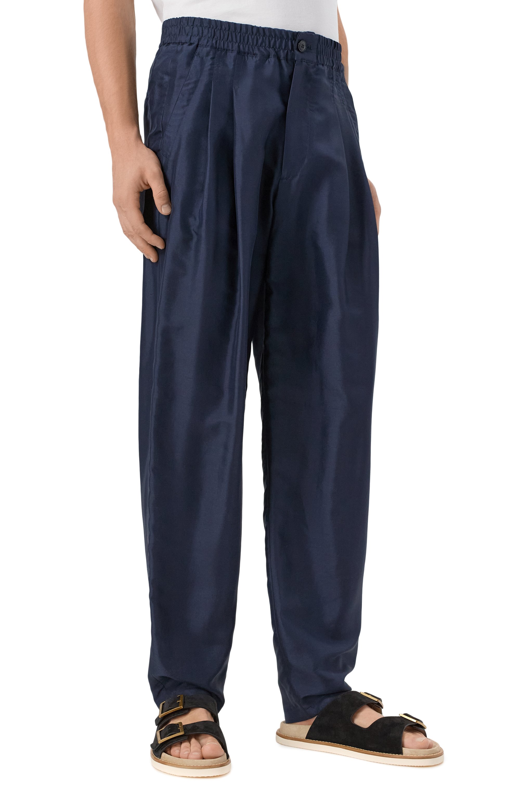 Шелковые брюки GIORGIO ARMANI, арт. GM001408/TE14321, фото 3