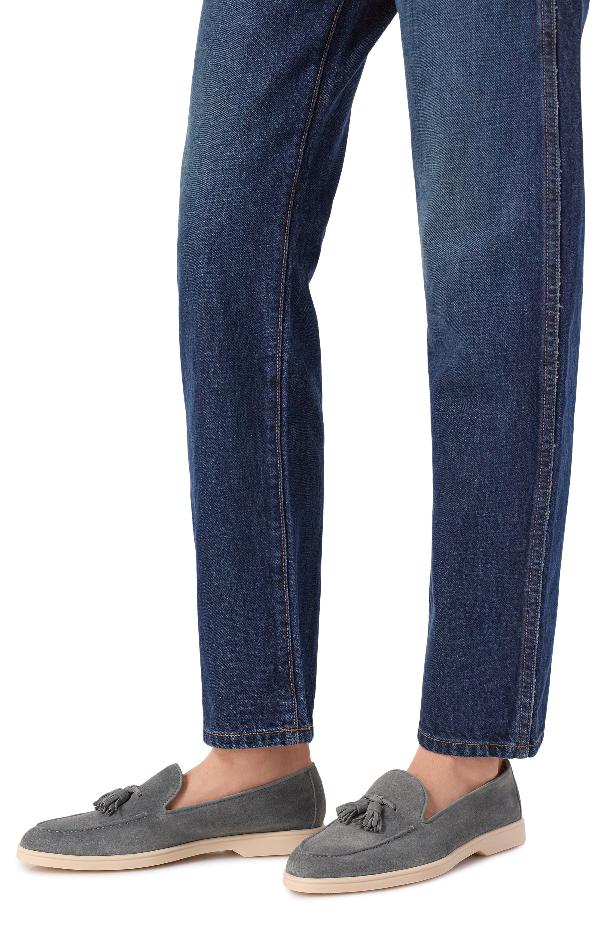 Замшевые лоферы DOUCAL'S голубого цвета по цене 49950 руб., арт. DD8896J0ANUY229G, фото 2 Замшевые лоферы DOUCAL'S, арт. DD8896J0ANUY229G, фото 2