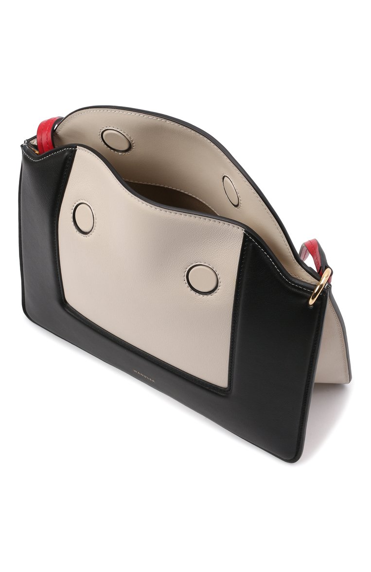 Женская сумка penelope medium WANDLER черно-белого цвета, арт. PENEL0PE BAG/SHADES | Фото 4 (Материал: Натуральная кожа; Размер: medium; Сумки-технические: Сумки через плечо)