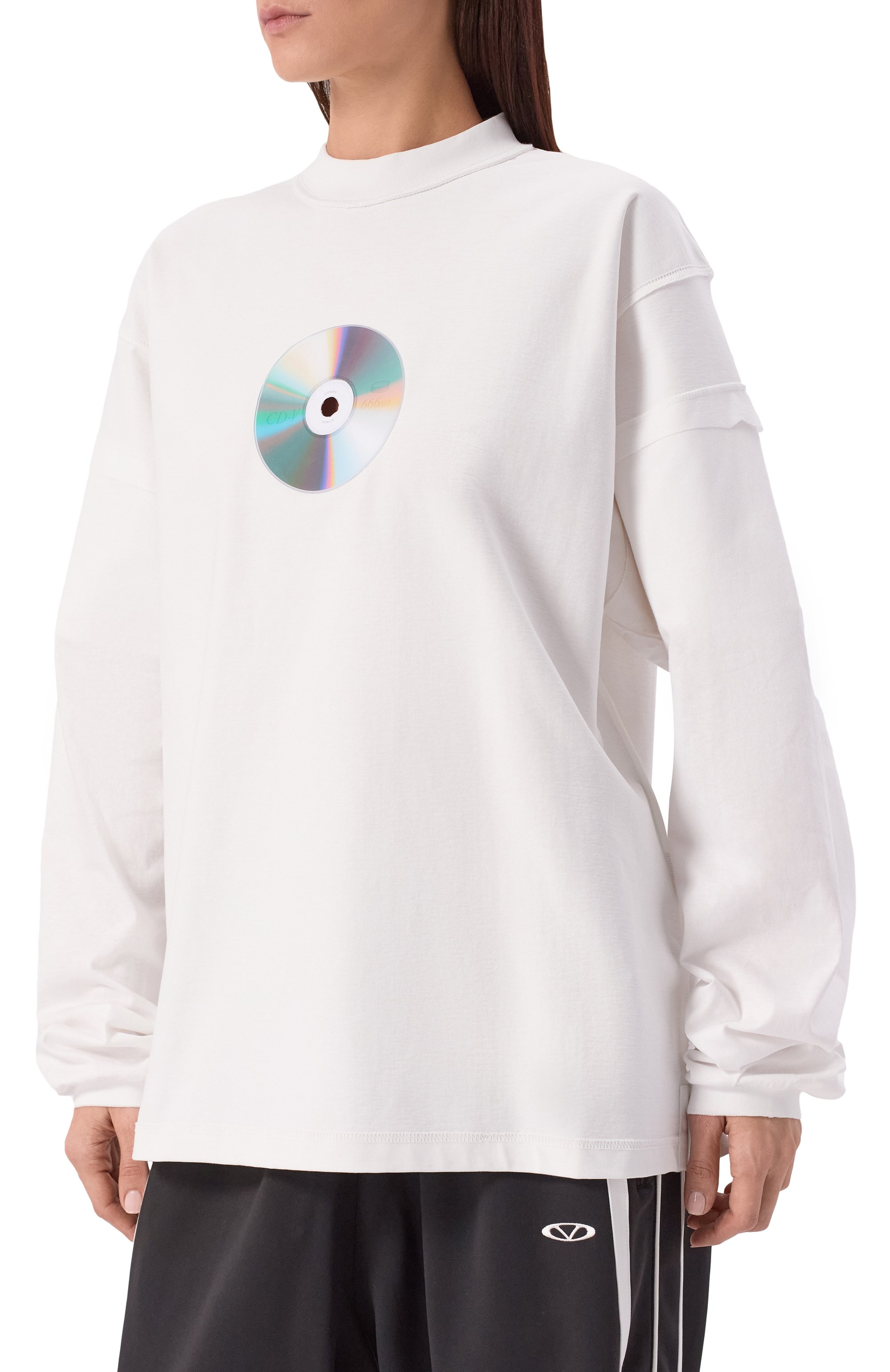 Хлопковый лонгслив VETEMENTS, арт. UH76LS780W, фото 3