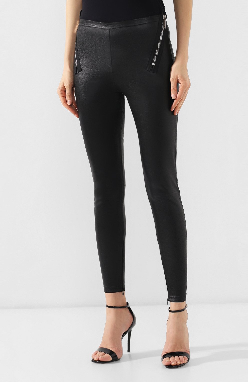 Хлопковые легинсы DSQUARED2 черного цвета по цене 55650 руб., арт. S75KA0962/S22427, фото 3 Хлопковые легинсы DSQUARED2, арт. S75KA0962/S22427, фото 3