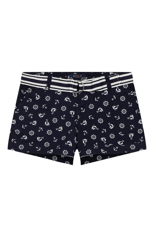 

Хлопковые шорты Polo Ralph Lauren, Синий