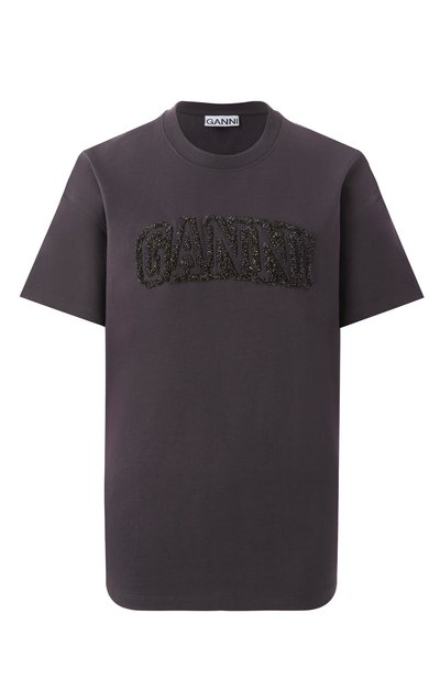 Женская хлопковая футболка GANNI, арт. T4095