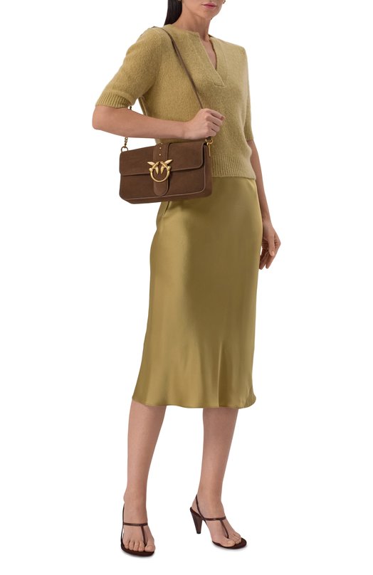 Сумка Love medium Pinko 104524/A2CC Коричневый  104524/A2CC Фото 7