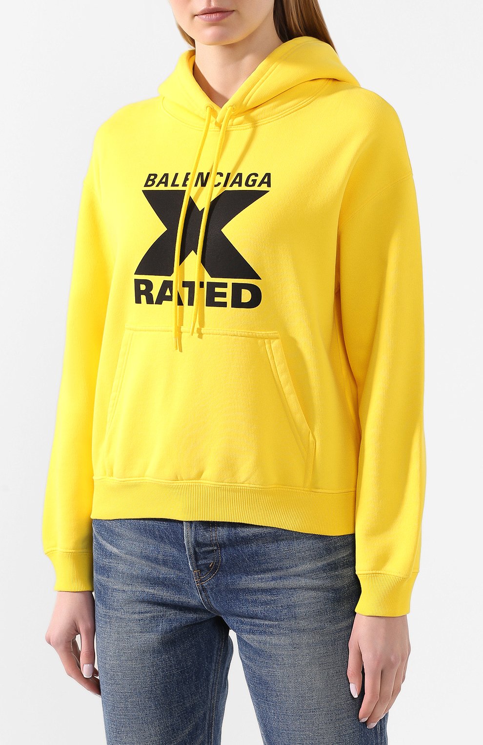 Хлопковое худи BALENCIAGA, арт. 612959/TIVA8, фото 3