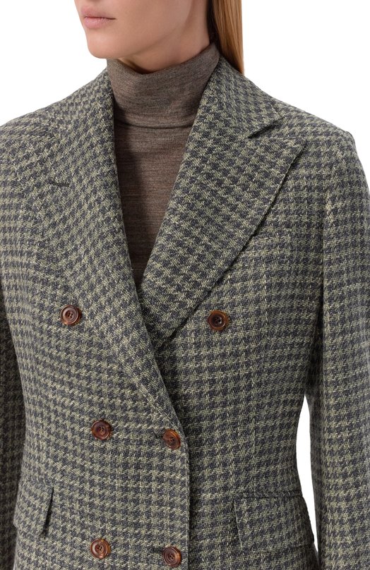 Жакет из шерсти и шелка MVST SDG601/S0730307 Зелёный  SDG601/S0730307 Фото 5