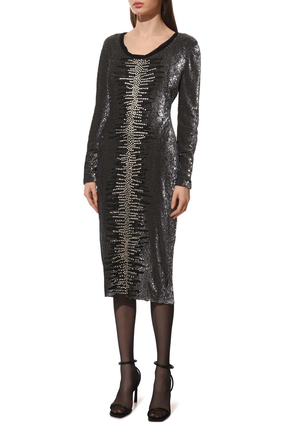 Платье TOM FORD серого цвета по цене 1515000 руб., арт. AC5430/T55994, фото 3 Платье TOM FORD, арт. AC5430/T55994, фото 3