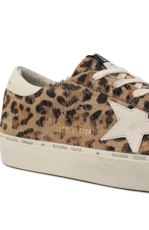 Кожаные кеды Hi Star Golden Goose Deluxe Brand GWF00118.F006831 Леопардовый  GWF00118.F006831 Фото 7