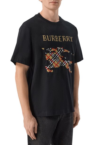 Хлопковая футболка BURBERRY, арт. 8109021, фото 3