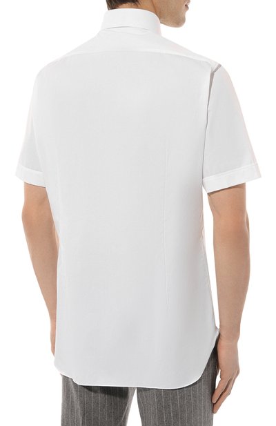 Хлопковая сорочка GIAMPAOLO белого цвета по цене 26250 руб., арт. 608/TS15014, фото 4 Хлопковая сорочка GIAMPAOLO, арт. 608/TS15014, фото 4