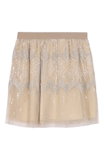 Юбка с отделкой пайетками BRUNELLO CUCINELLI, арт. BA960S222B, фото 2
