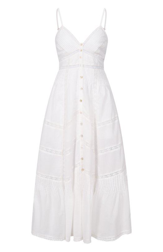 Хлопковое платье Love Shack Fancy D2245-1987 Белый D2245-1987