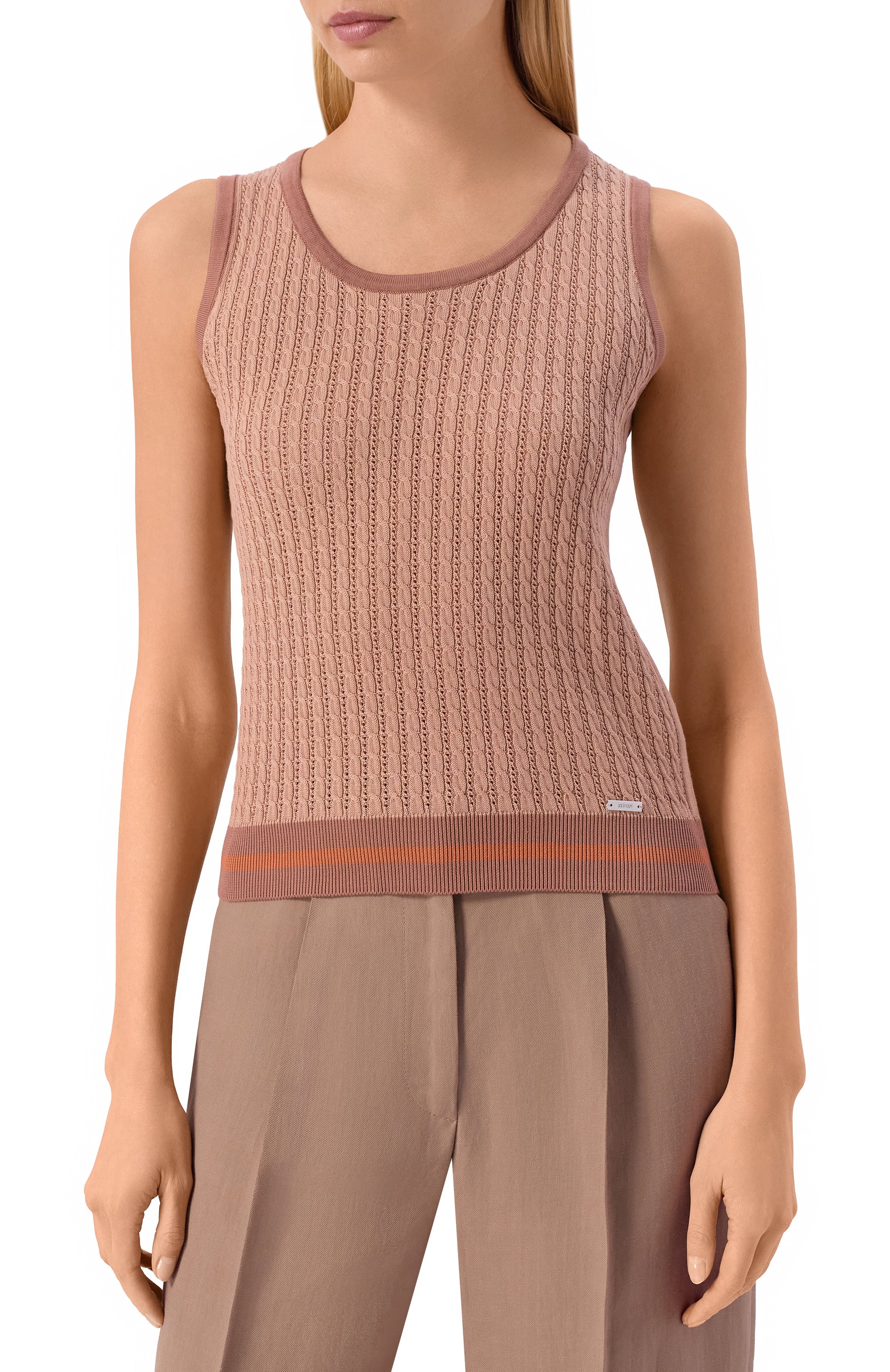 Хлопковый топ KITON, арт. D61783, фото 3