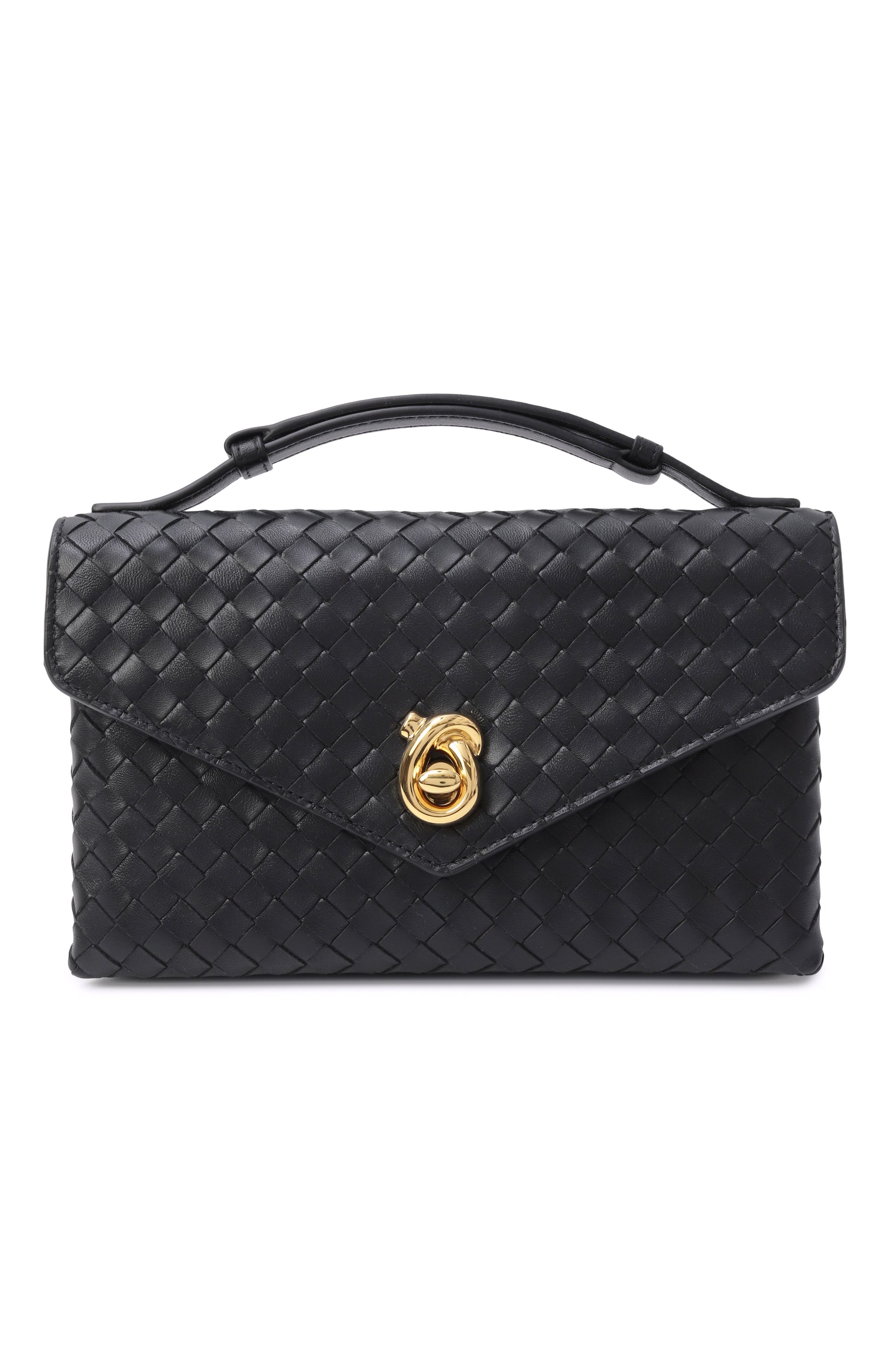 Сумка knot lock BOTTEGA VENETA черного цвета по цене 422500 руб., арт. 817191/V08Z0, фото 1 Сумка knot lock BOTTEGA VENETA, арт. 817191/V08Z0, фото 1